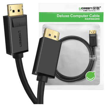 Ugreen Kabel Ugreen DP102 10211 DisplayPort 1.2 4K / DisplayPort 1.2 4K 2 m, crni