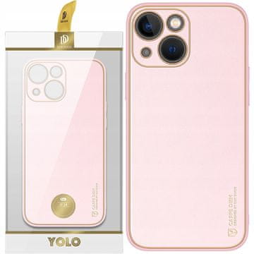 Dux Ducis Dux Ducis Yolo etui za iPhone 14 Plus elegantna maska od eko kože, ružičasta