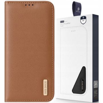 Dux Ducis Dux Ducis Hivo etui Samsung Galaxy S23+ pokrovac s preklopom, novčanik, postolje, RFID blokada, smeđa