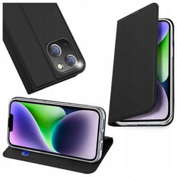 Dux Ducis Torbica za iPhone 15 Plus s poklopcem i novčanikom Dux Ducis Skin Pro – crna