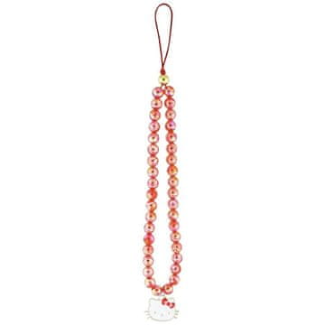 HELLO KITTY Privjesak za telefon s crvenom glavom mačića Pearls