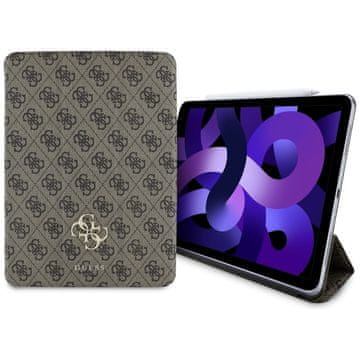 Guess Futrola za iPad Air 11" 2024 magnetska s velikim logom, smeđa