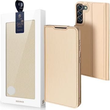 Dux Ducis Dux Ducis Skin Pro kabura etui pokrov s preklopom za Samsung Galaxy S22+ (S22 Plus), zlatna