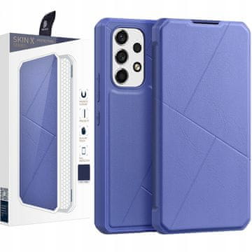 Dux Ducis DUX DUCIS Skin X kabura torbica navlaka s preklopom za Samsung Galaxy A73 plava