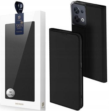Dux Ducis Dux Ducis Skin Pro etui za Oppo Reno 8, maskica s preklopom, novčanik za karticu, postolje, crna