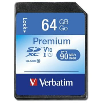 Verbatim Verbatim 64Gb Sdxc U1 Memorijska Kartica Za 4K V10 Fotoaparat