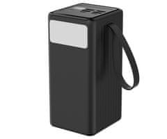 Platinet Punjiva baterija PMPB6065 powerbank, 65 W, 60.000 mAh, 4x USB-A, 2x USB-C, crna