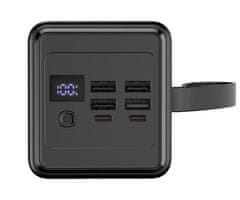 Platinet Punjiva baterija PMPB6065 powerbank, 65 W, 60.000 mAh, 4x USB-A, 2x USB-C, crna