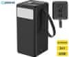 Punjiva baterija PMPB6065 powerbank, 65 W, 60.000 mAh, 4x USB-A, 2x USB-C, crna