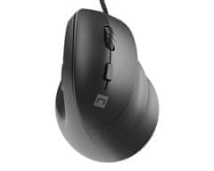 Natec Crake 2 PRO vertikalni žičani miš, 12800 DPI, za dešnjake, crni
