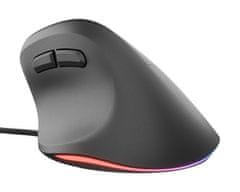 Natec Crake 2 PRO vertikalni žičani miš, 12800 DPI, za dešnjake, crni