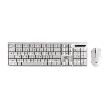 Marvo OFFICE WS005 HR set miša i tipkovnice, bežični, bijeli