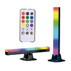 LIVEFY Light Bar V1 RGB stolna svjetiljka 2kom, crno
