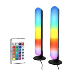 LIVEFY Light Bar V2 RGB stolna svjetiljka 2kom, crno