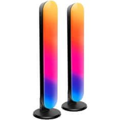 LIVEFY Light Bar V2 RGB stolna svjetiljka 2kom, crno