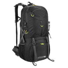 MG Outdoor planinarski ruksak 60L, crni