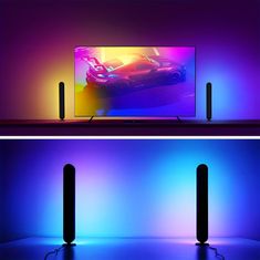 LIVEFY Light Bar V2 RGB stolna svjetiljka 2kom, crno