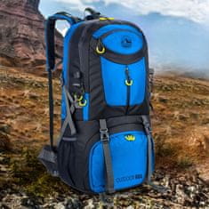 MG Outdoor planinarski ruksak 60L, plavi