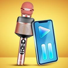 MG Sing Pro Bluetooth Karaoke mikrofon sa zvučnikom, ružičasti