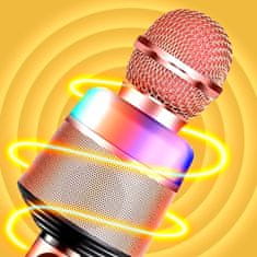 MG Sing Pro Bluetooth Karaoke mikrofon sa zvučnikom, ružičasti