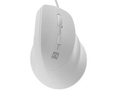 Natec Crake 2 PRO vertikalni žičani miš, 12800 DPI, za dešnjake, bijeli