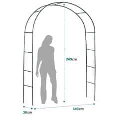 Plonos Vrtna pergola luk 240 cm PL-990