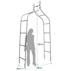 Plonos Vrtna pergola luk 265 cm PL-991