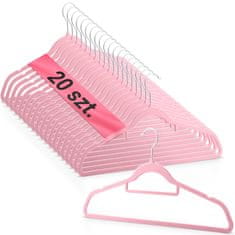 Massido Baršunaste vješalice 20 kom MS-859