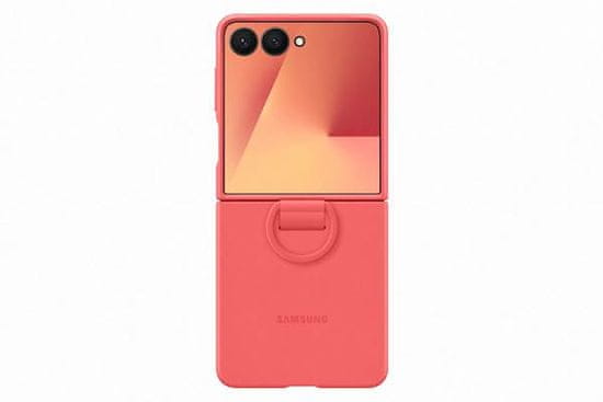 Samsung Silikonska maskica s prstenom za Galaxy Z Flip7, crvena (EF-PF766TREGWW)