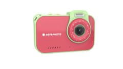 Agfaphoto RealiKids vodootporni digitalni fotoaparat, roza (ARKCW2RD)