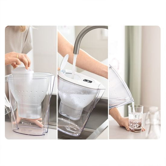  Brita Marella vrč za filtriranje vode, 2,4 l, bel 
