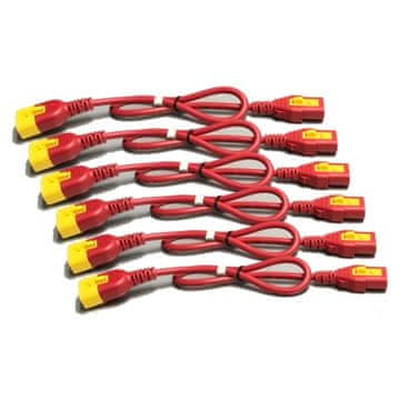 APC IEC KIT 6 10A 0,6m crveni kabeli za napajanje za Rack PDU