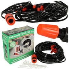 LIVEFY Garden vrtni prskalica s vodenom zavjesom 20 m, crni
