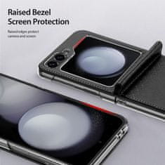 Dux Ducis Brill preklopna maska za Samsung Galaxy Z Flip 6 5G, ljubičasta