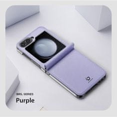 Dux Ducis Brill preklopna maska za Samsung Galaxy Z Flip 6 5G, ljubičasta