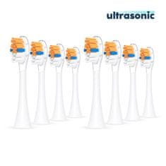 Ultrasonic nastavci za Philips Sonicare A3 Premium All-in-One, 8 komada, bijeli
