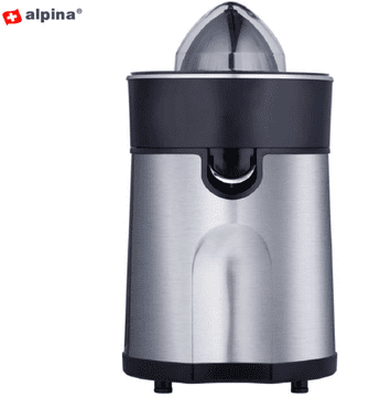 Alpina sokovnik za citruse, 800 ml, 2 nastavka, crni i srebrni