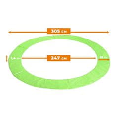 Aga Pokrivač za opruge na trampolinu SPORT EXCLUSIVE 305 cm Svijetlo zelena