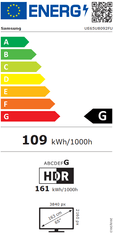Samsung Crystal U8092F TV, UHD, 165 cm (UE65U8092FUXXH)