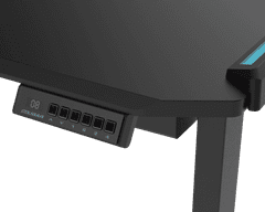 Cougar E-DEIMUS 120 električni stol za igranje, RGB, crni (CGR-E-DEIMUS120-B01)