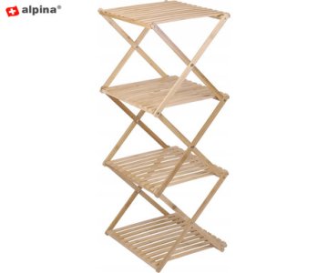 Alpina Polica za kupaonicu, bambus, 4 razine, 93,5 x 40 x 33,5 cm
