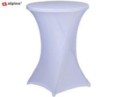 Alpina Elegantna navlaka za barski stol, 90 cm, bijela