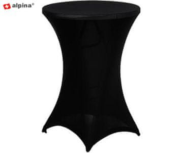 Alpina Elegantna navlaka za barski stol, 90 cm, crna