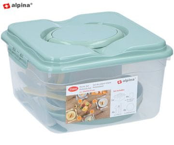 Alpina Set posuda za piknik i pohranu, ABS, 21 dio