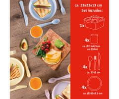 Alpina Set posuda za piknik i pohranu, ABS, 21 dio
