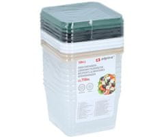 Alpina set posuda za čuvanje hrane, 10 komada, 750 ml
