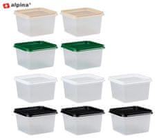 Alpina set posuda za čuvanje hrane, 10 komada, 750 ml