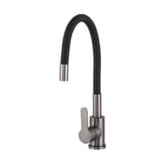 slomart FLEX 2000 slavina, mješalica za sudoper – CRNA / GUN METAL