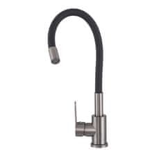 slomart FLEX 2000 slavina, mješalica za sudoper – CRNA / GUN METAL