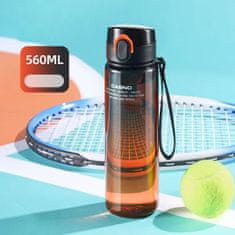 LIVEFY boca za vodu Hydra 560ml, crno / zarančasta